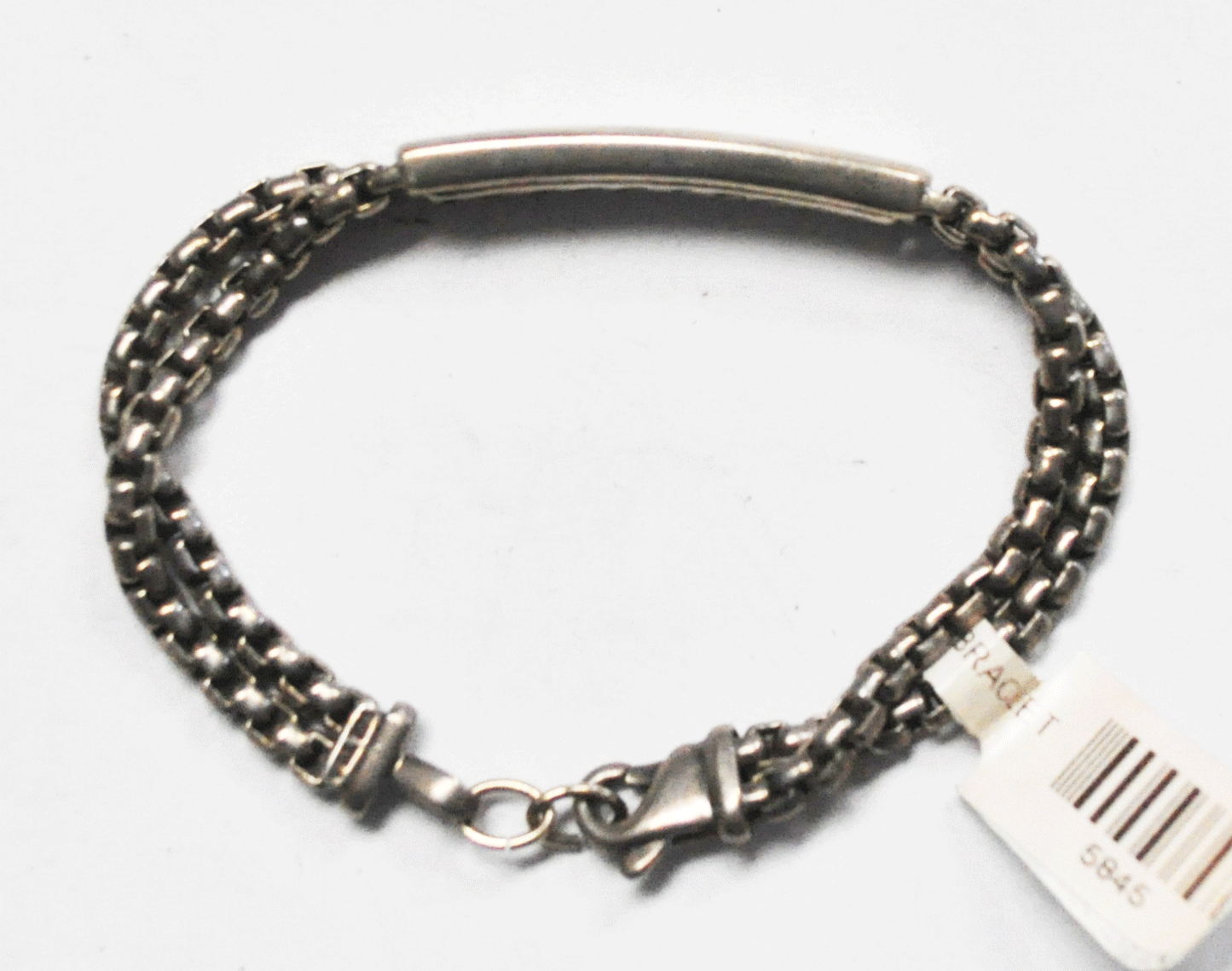 Sterling David Yurman ID 3mm Double Box Link Chain Bracelet 6-3/4" No Mono