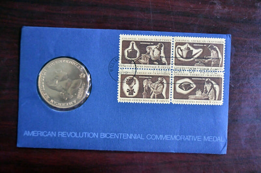 1972 American Revolution Bicentennial Medal Commemorative George Washington