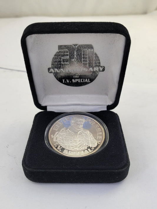 1998 Elvis Presley 1968 T.V. Special 30th Anniversary. 999 Fine Silver 1oz.