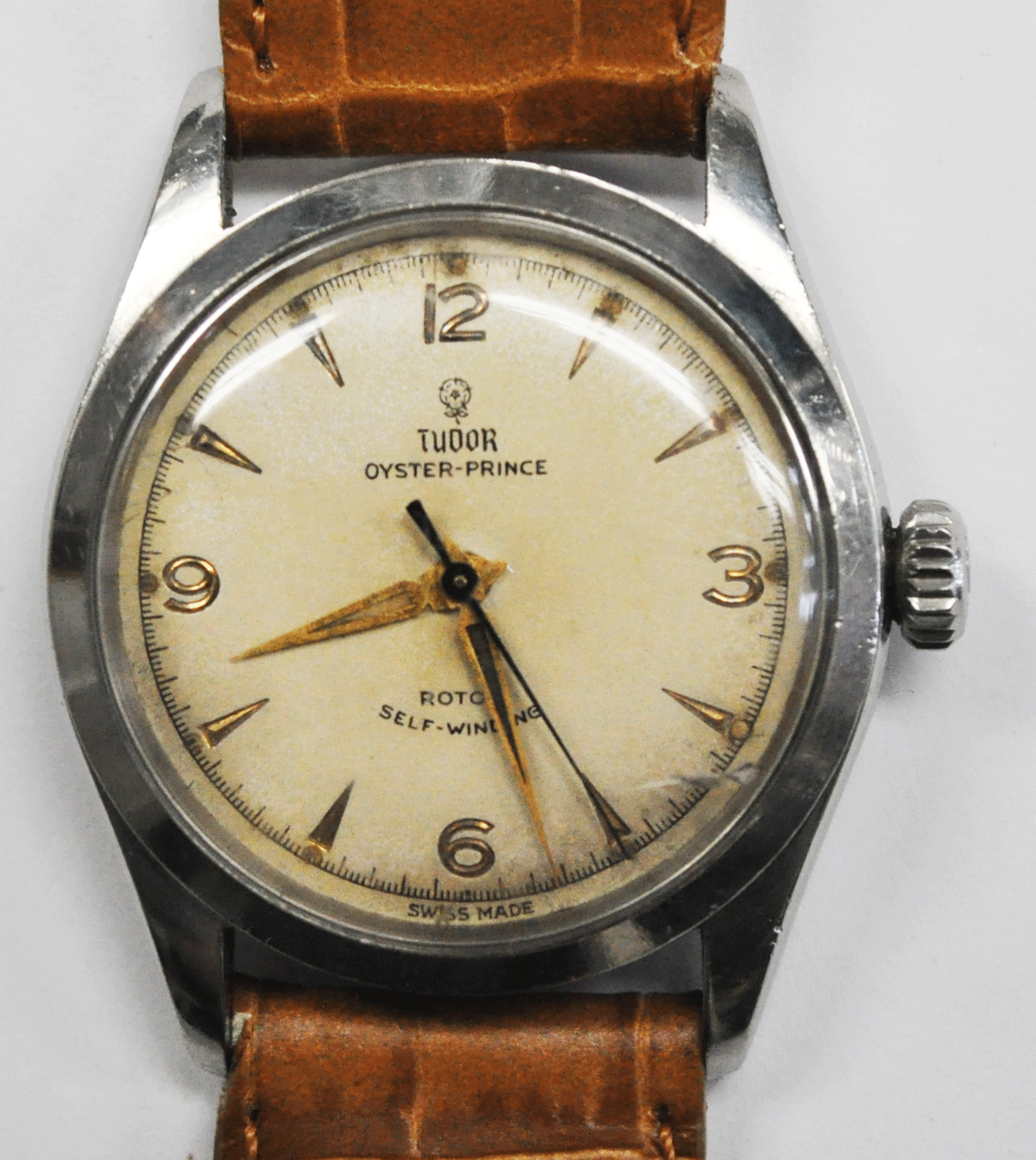 1950's Vintage Men's Tudor Oyster Prince Self Winding 7909 Automatic 34