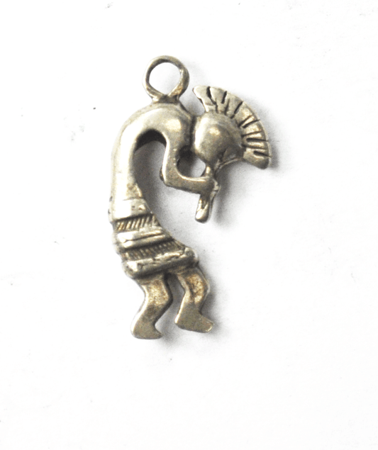 Sterling Silver Kokopelli Tribal Charm 14mm x 26mm