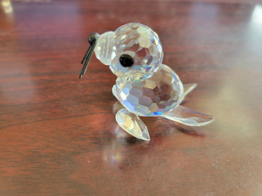 1986 Swarovski Silver Crystal Baby Mini Seal with Whiskers 7663 NR 046 Retired