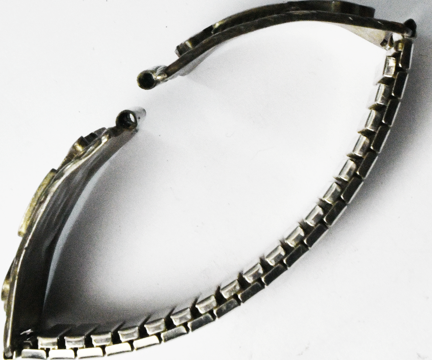 Sterling Silver Zuni Bird Watch Tip Band End Bracelet 31mm x 38mm 6"