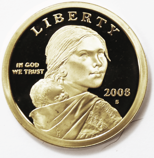 2008 S $1 Sacagawea Proof One Dollar Coin San Francisco