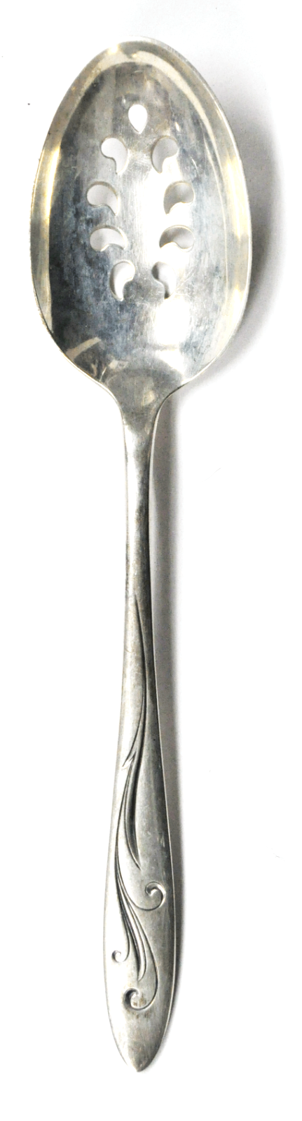 Sterling Silver Towle Awakening Pierced Serving Spoon 8-5/8"  64g