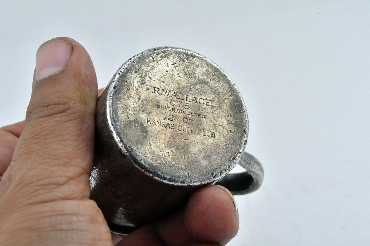 Kansas City Club Silver Soldered 2oz. Creamer Container by R. Wallace
