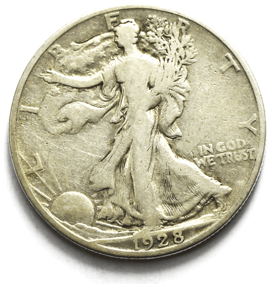 1928 S 50c Walking Liberty Silver Half Dollar Fifty Cents San Francisco