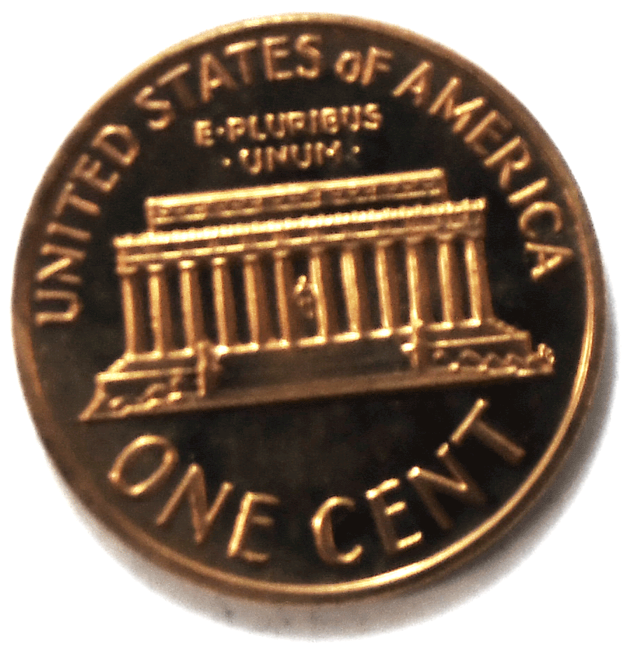 1972 S 1c Proof Lincoln Memorial Cent One Penny Gem Uncirculated San Francisco