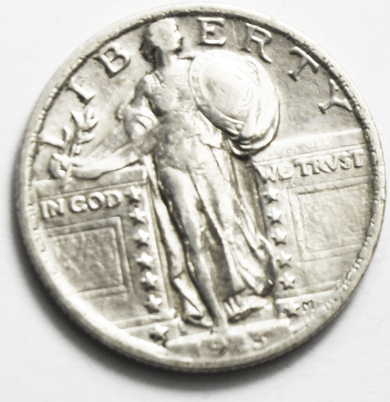 1923 25c Standing Liberty Silver Quarter Philadelphia Twenty Five Cents