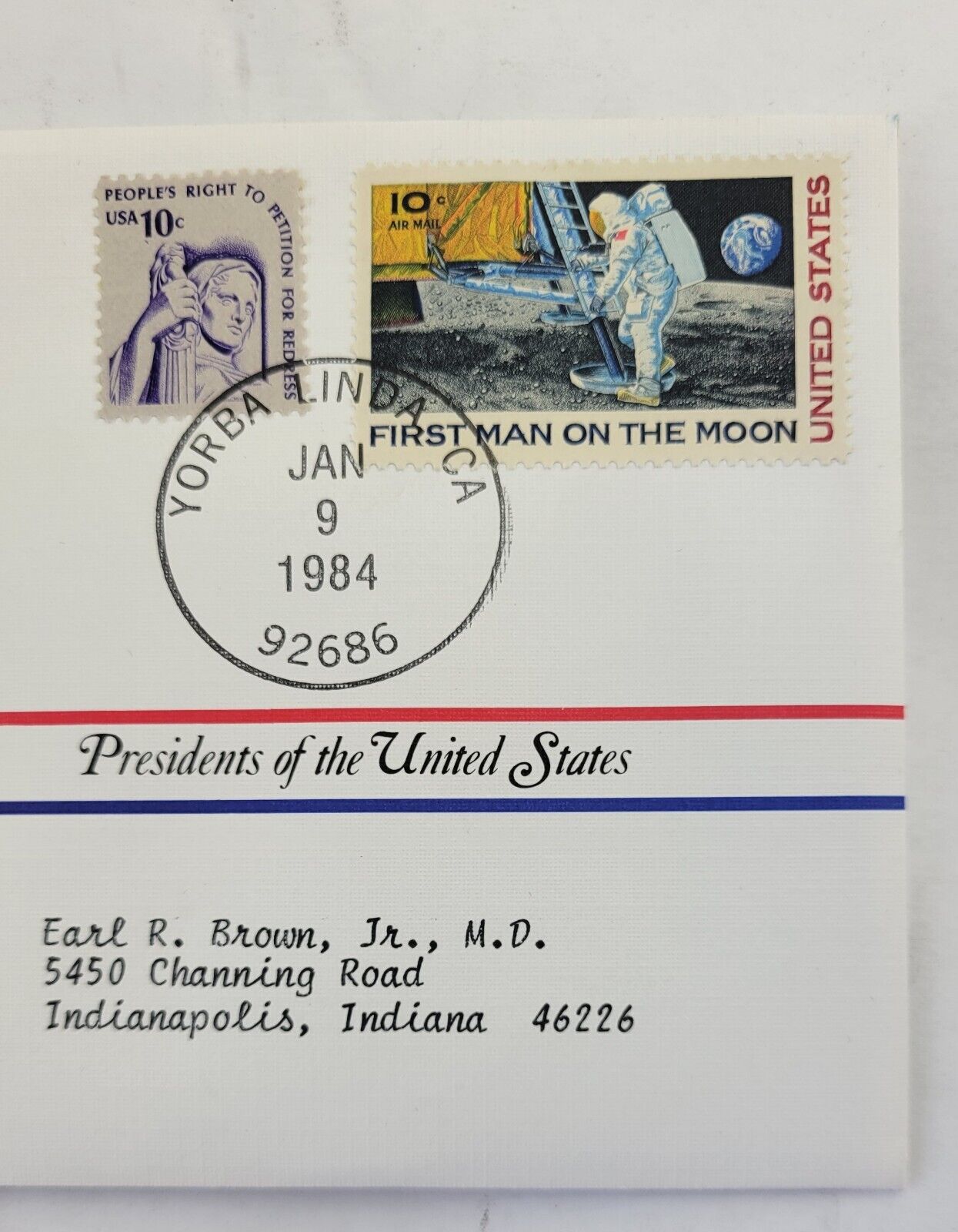 Richard Nixon Presidential Covers Medal Postal Commemorative Society Gold Plated