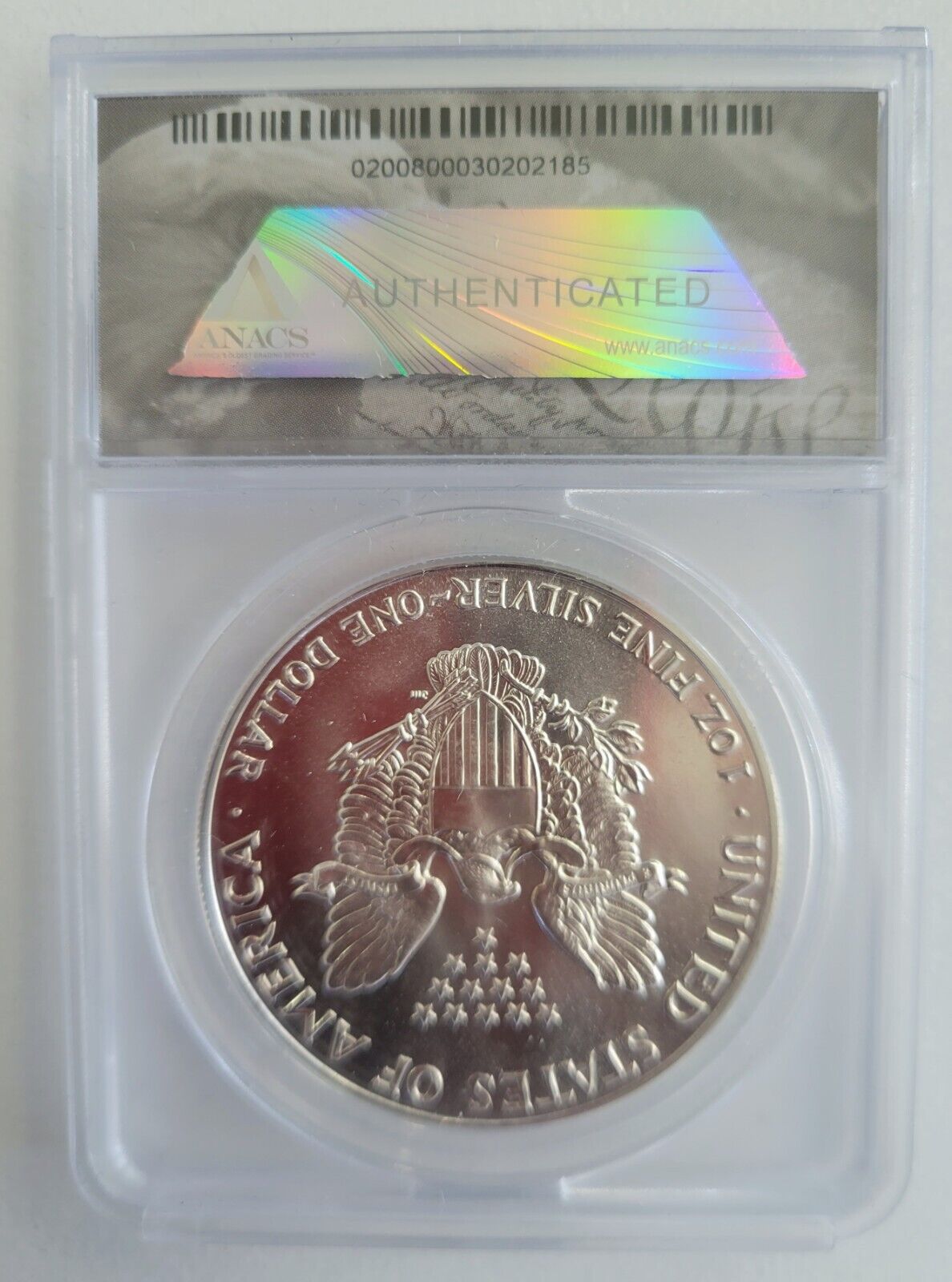 1988 American Silver Eagle ANACS MS69 Silver Dollar .999 Fine Silver