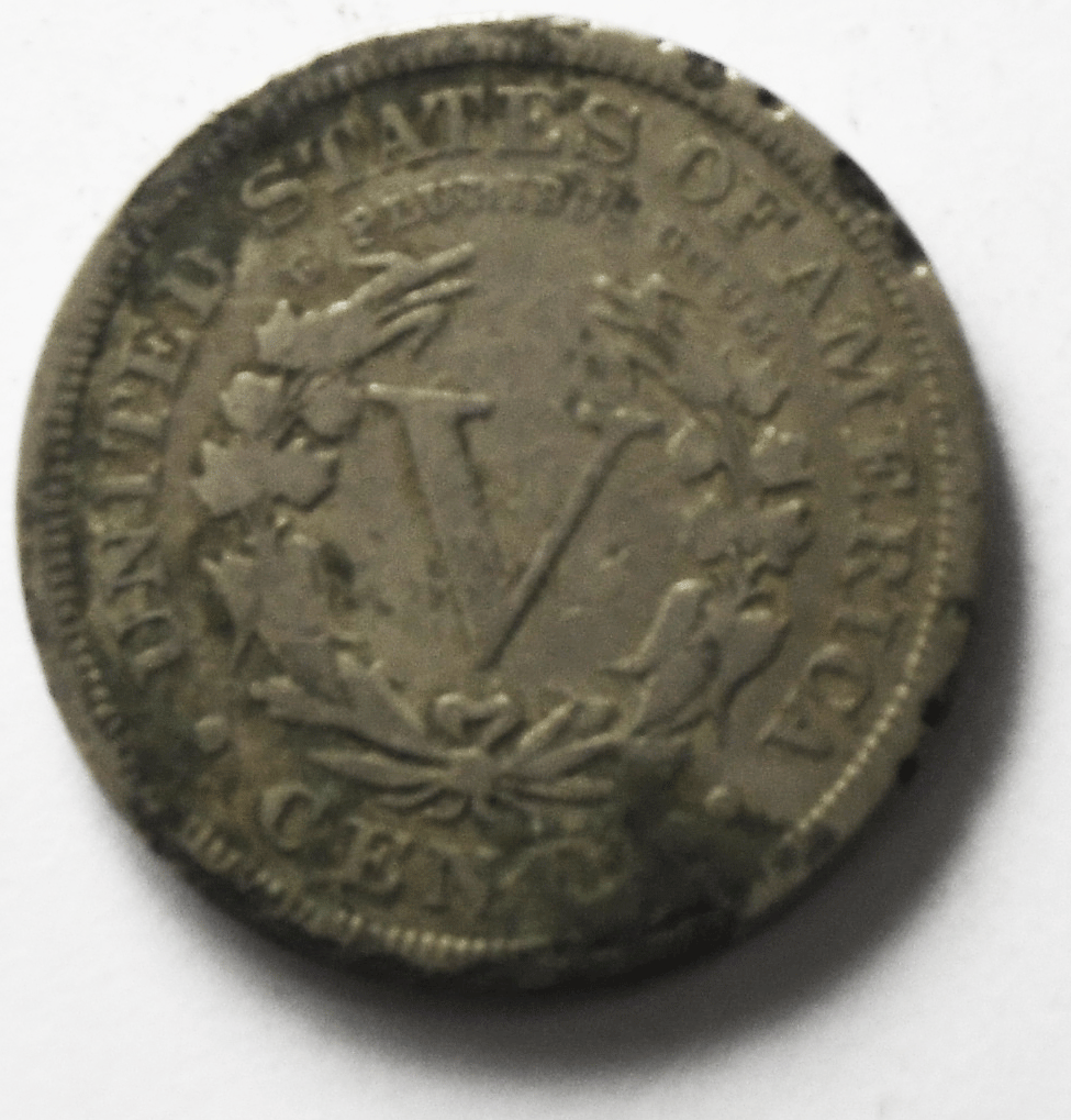 1895 5c V Liberty Nickel Five Cents Rare US Philadelphia
