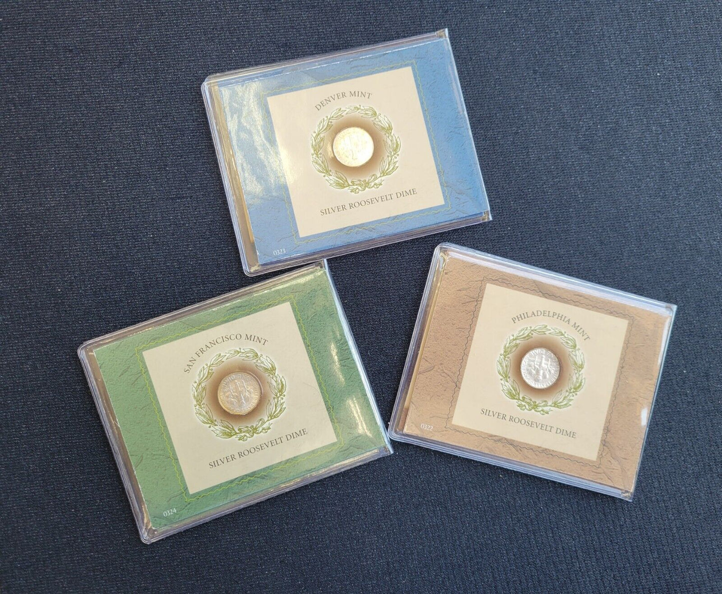 Rare Silver Roosevelt Dime 1957 Philadelphia,  1964 Denver,  1955 San Francisco