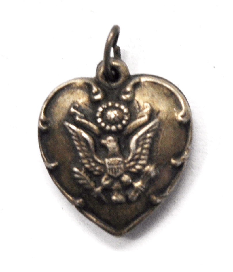 Antique Sterling Silver Great Seal of the United States 19mm x 15mm