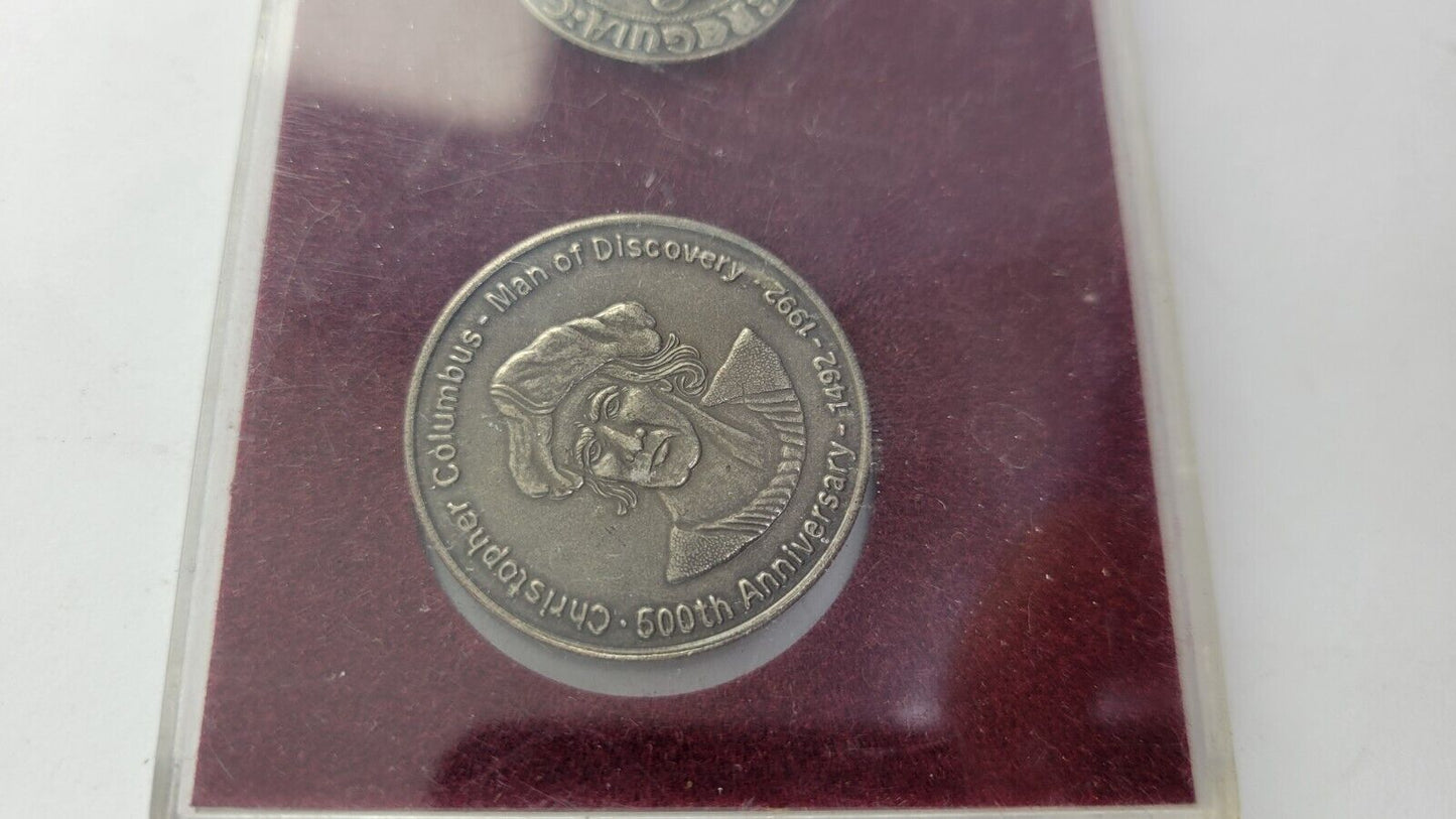 500th Anniversary 1492-1992 Coin Set Spanish II Real Coin Commemorative Columbus