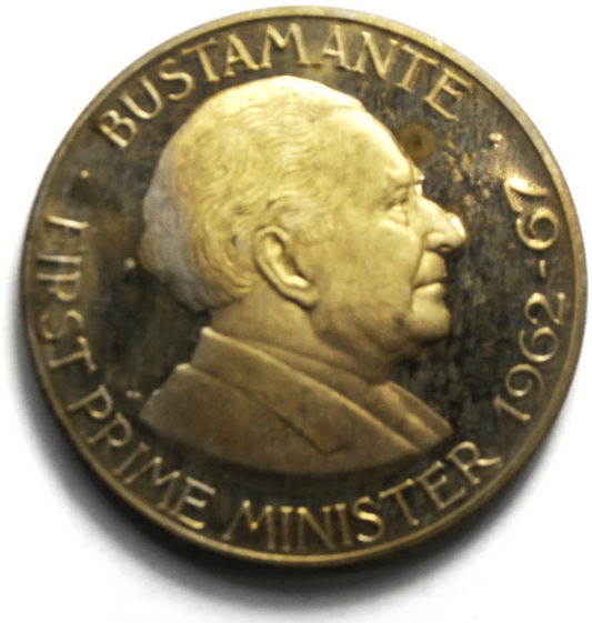 1973 Jamaica Proof Dollar KM# 57