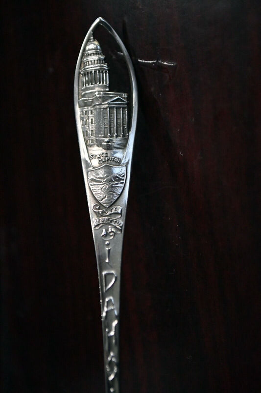 Idaho State Capitol Boise 5 5/8" Sterling Silver Spoon .49 oz.