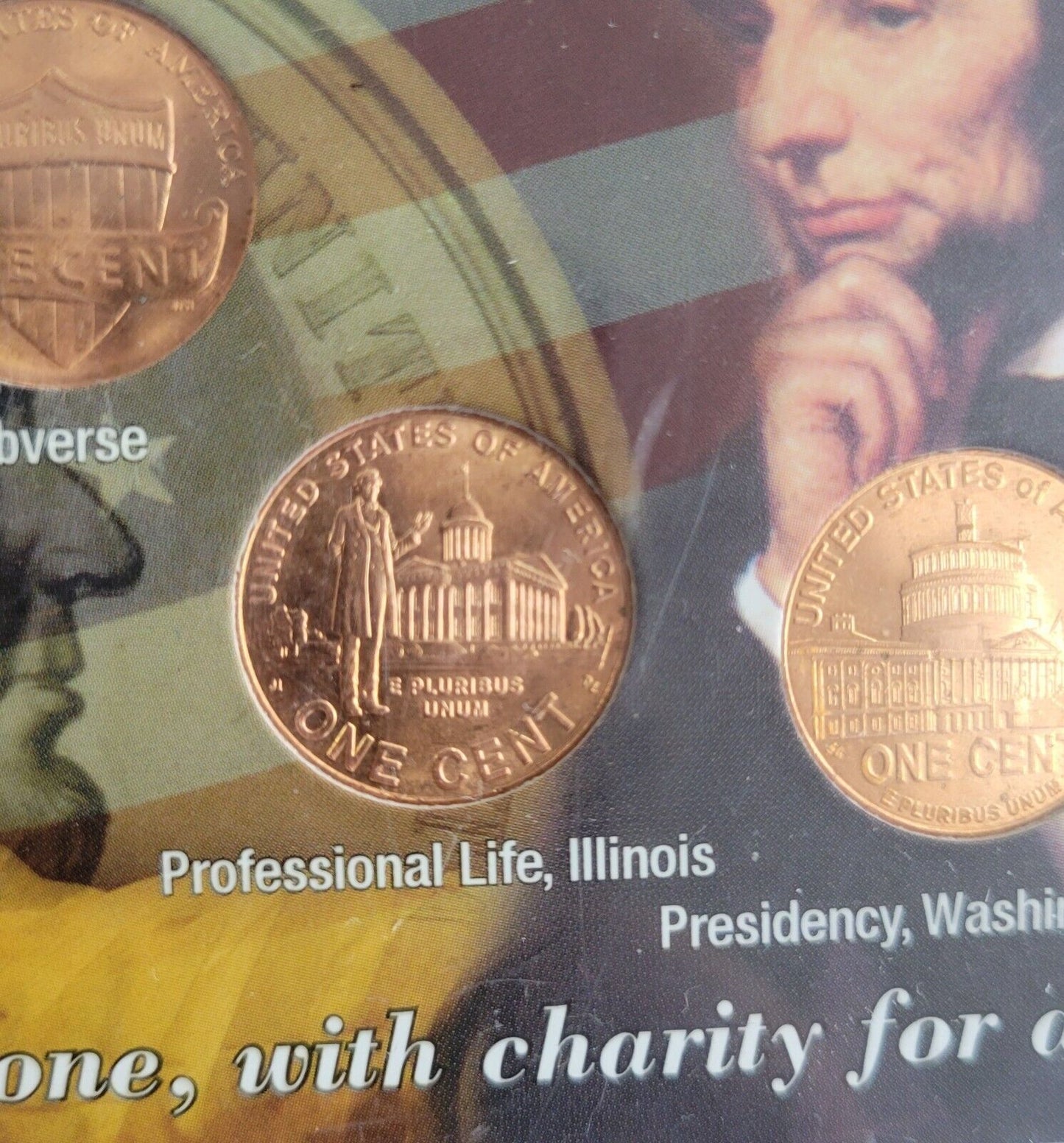 Lincoln Bicentennial Cents 1809-2009 Coin Set in Whitman  Display Holder 5 Coin