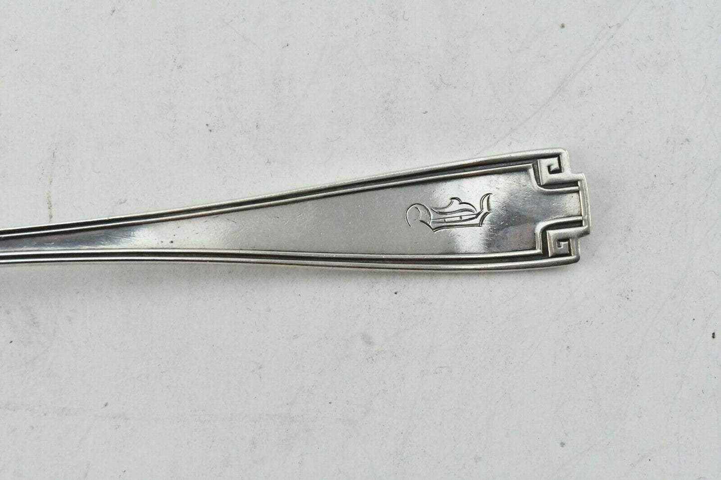 Etruscan by Gorham Sterling Silver 7" Place Dinner Fork 1.5 oz. Monogram "D"