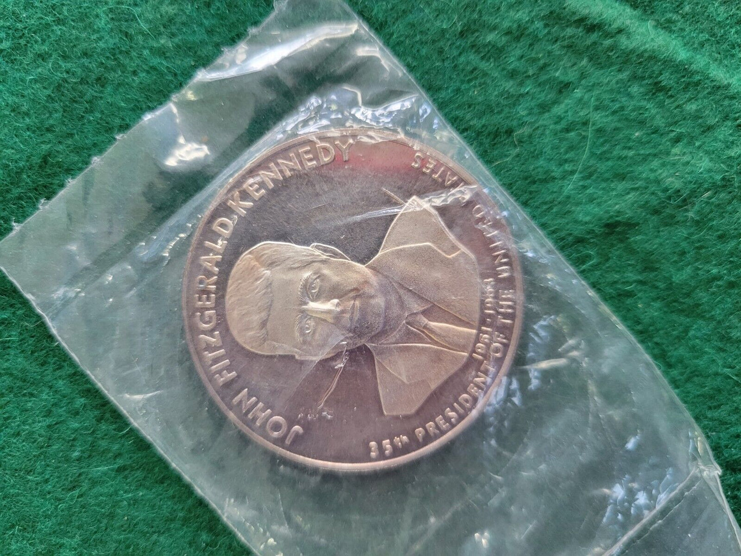 1964 John Fitzgerald Kennedy In Memoriam .999 Fine Silver Medal Set 1.8oz troy