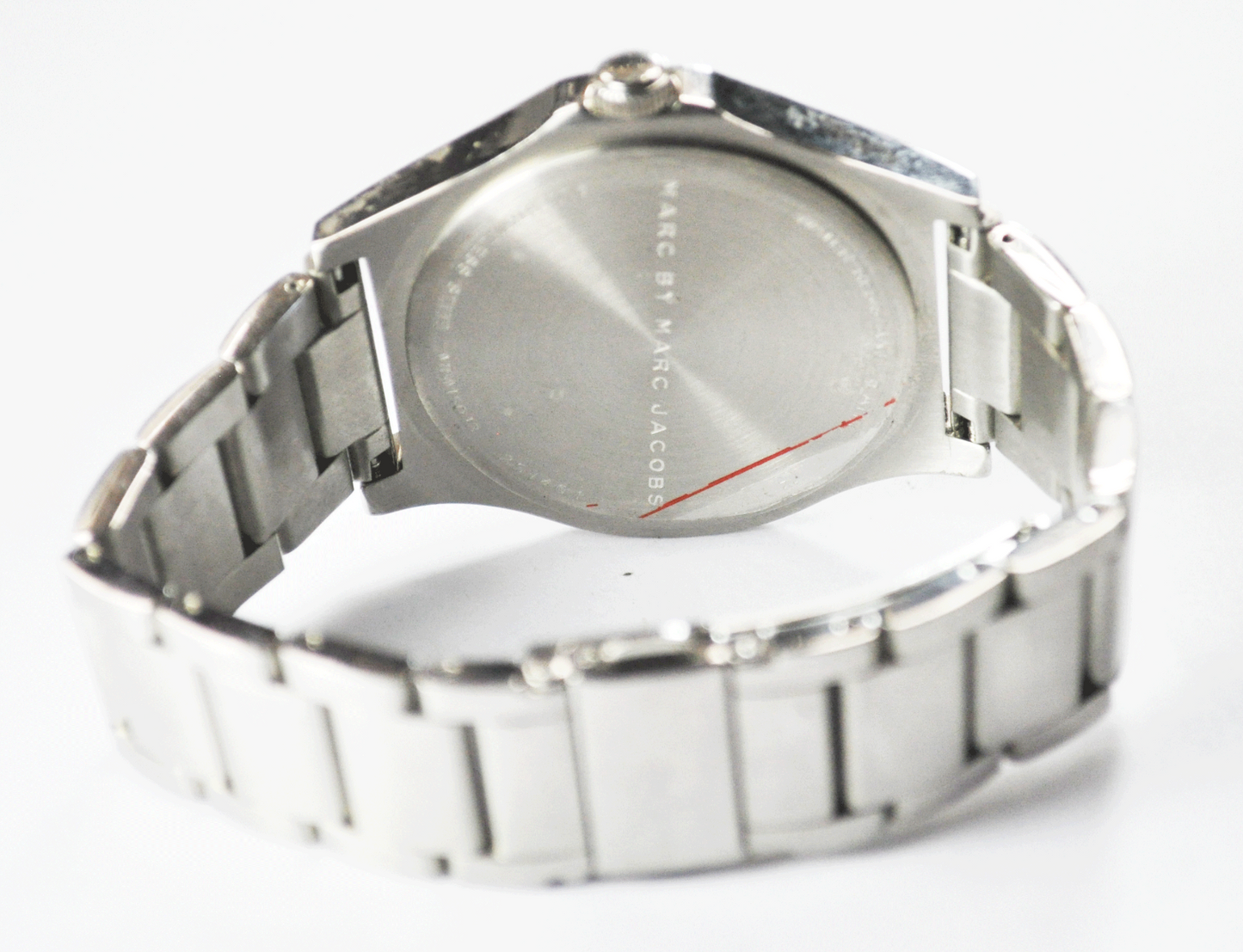 Marc Jacobs Jimmy Watch Blue Dial MBM5043 Date 44mm Stainless Steel Wristwatch