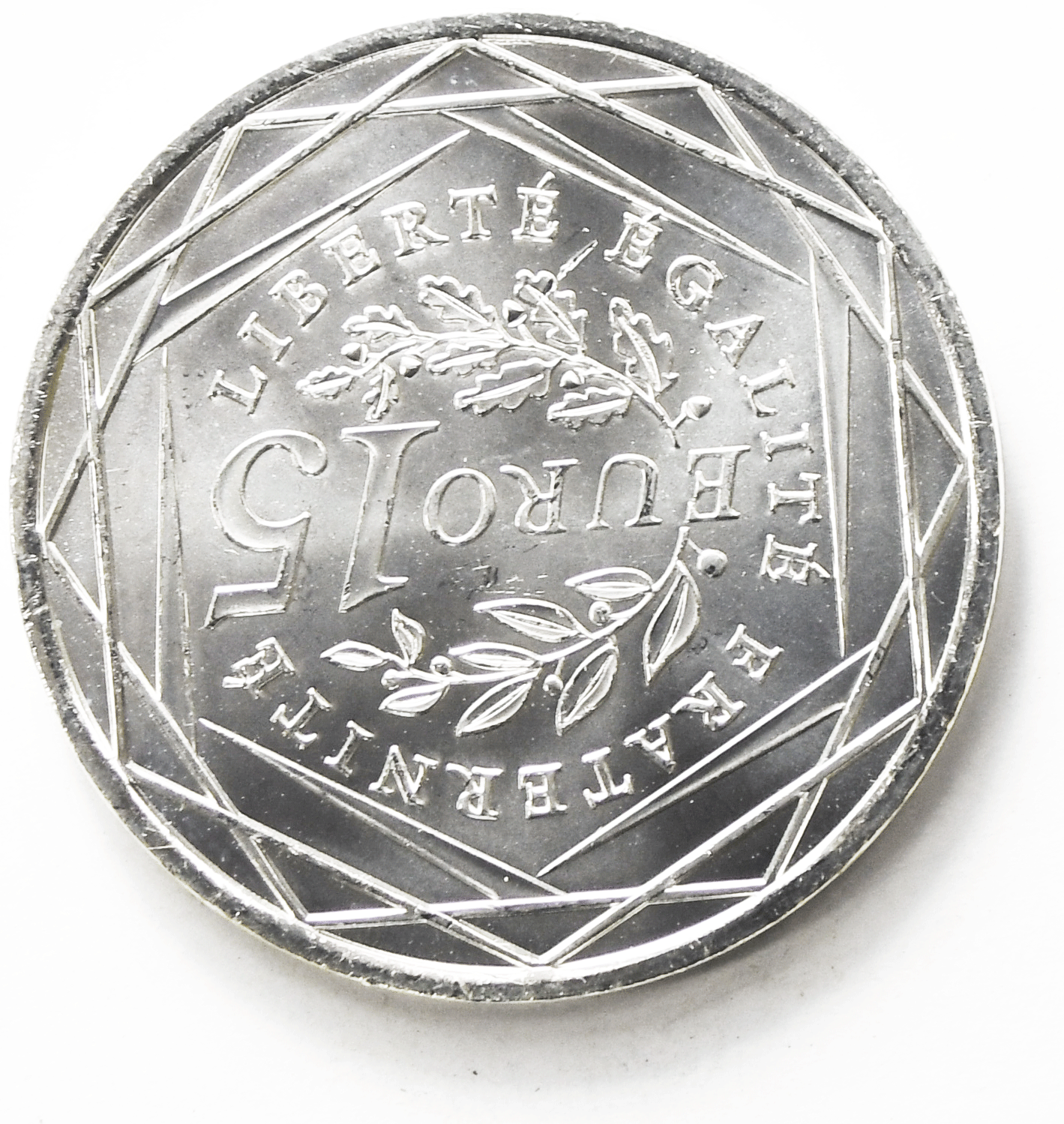 2008 France 15 Fifteen Euro Silver Coin KM# 1535 Uncirculated