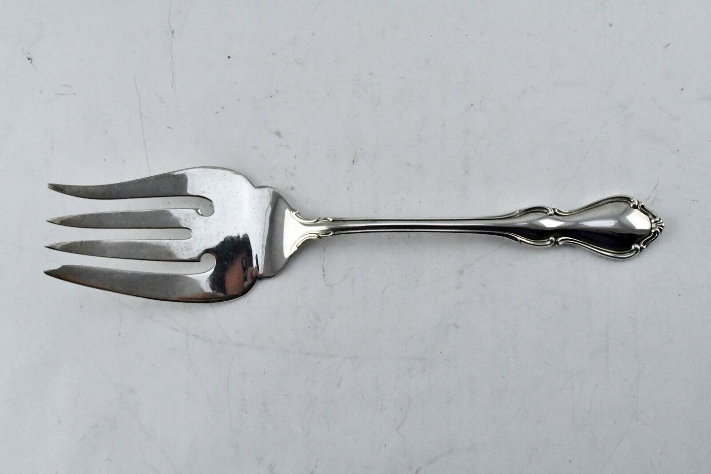 Hampton Court by Reed & Barton Sterling Silver 8 1/2" Cold Meat Serving Fork 2.6