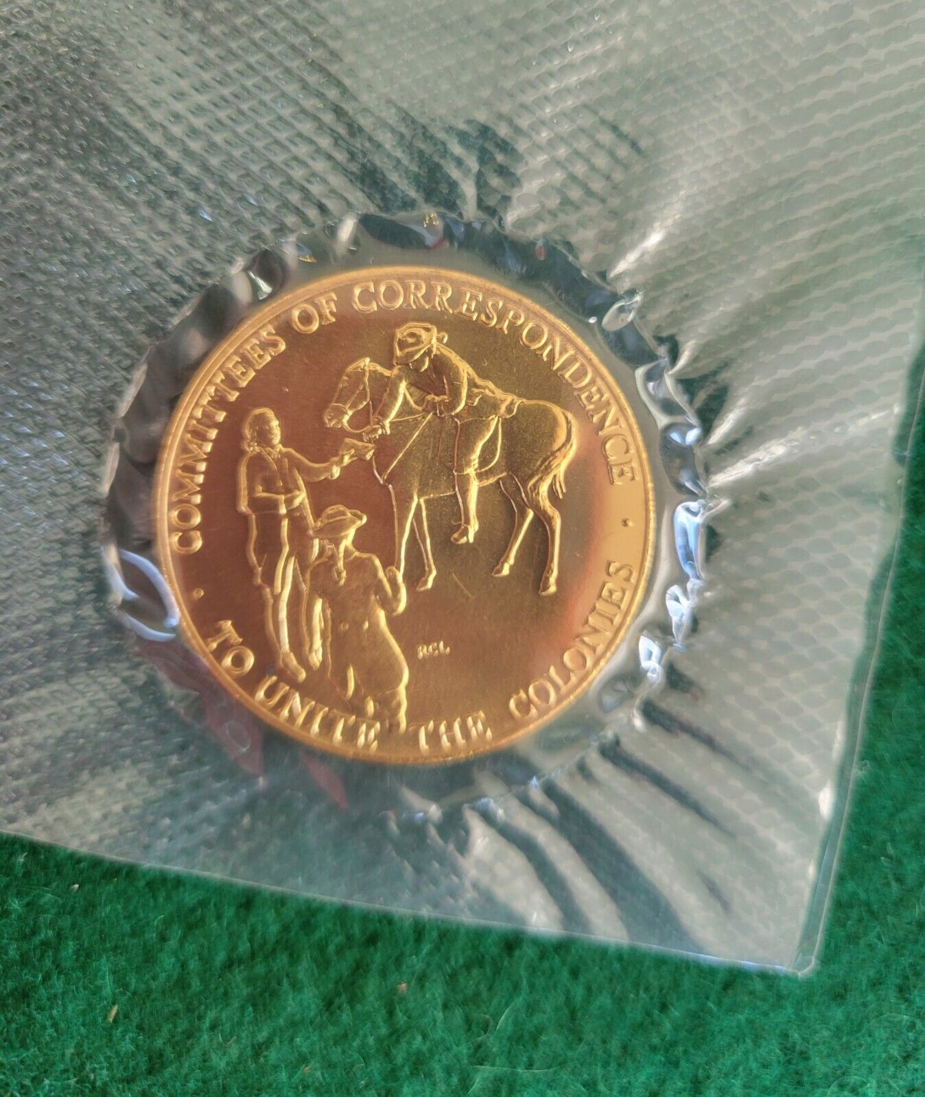 1973 Admas & Henry Bicentennial First Day Cover Commemorative Medal & Stamps Set