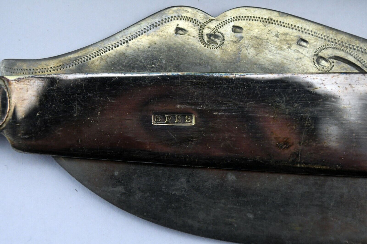 6 Place Setting EPNS England Set w/Serving Fish Utencils Silver Plate Boxed