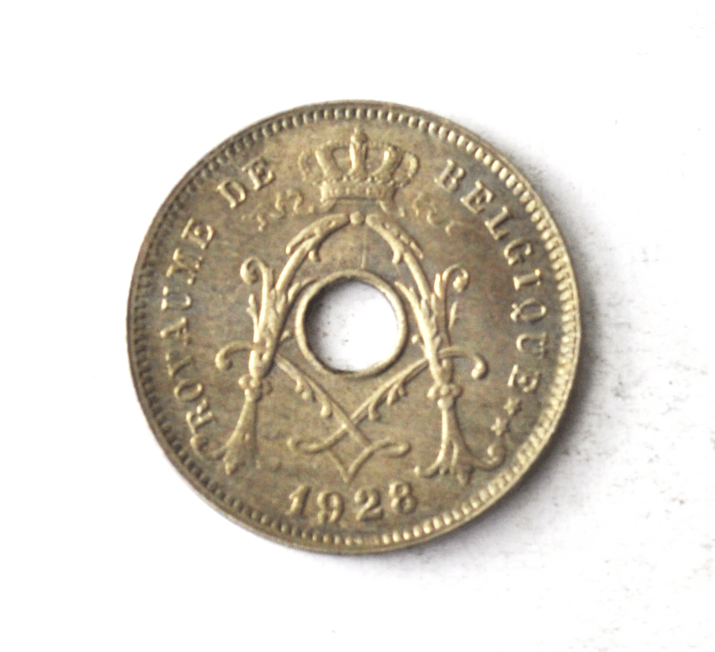 1928 Belgium 5 Five Centimes KM# 66 Belgique