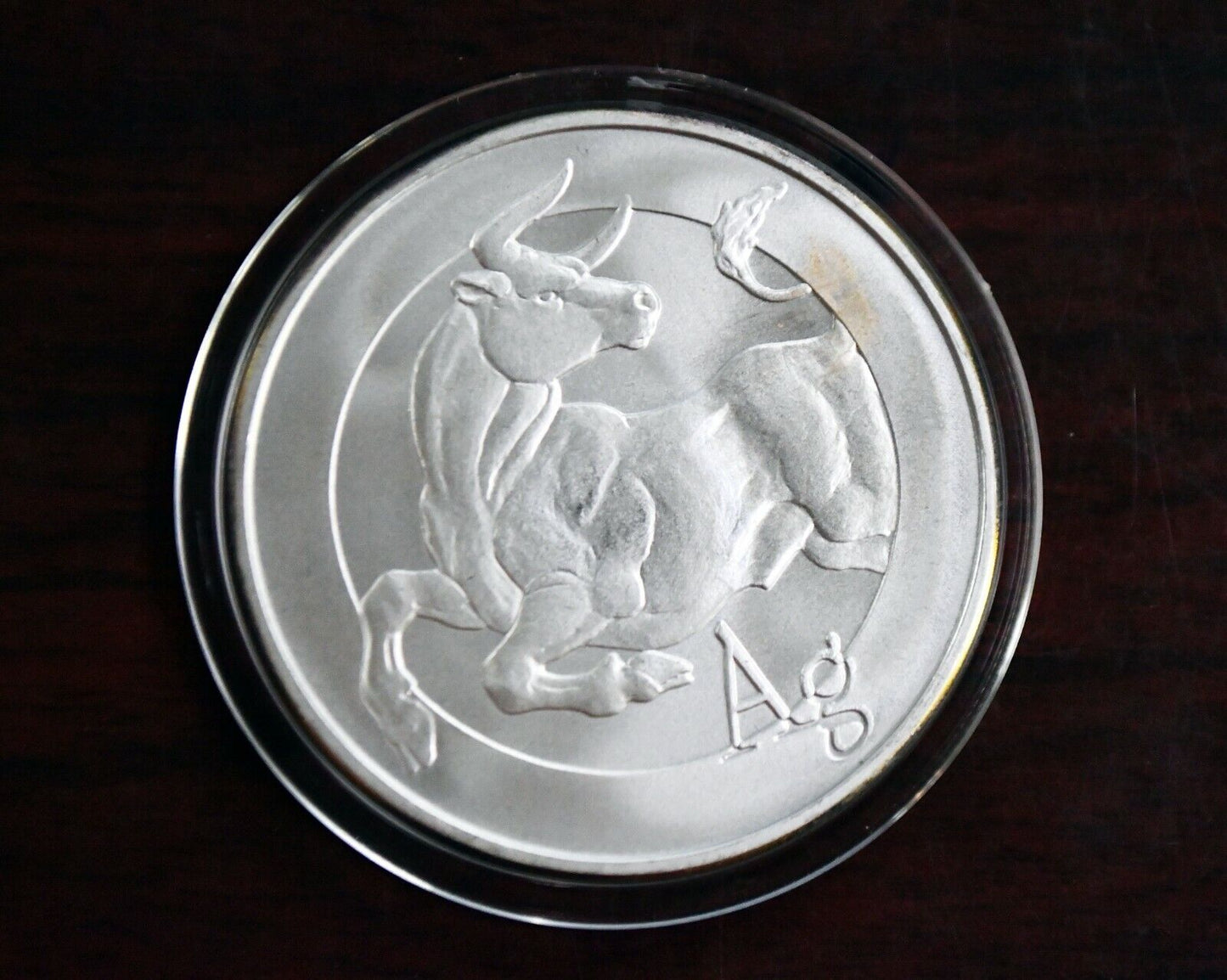 2018 Silver Shield .999 Fine Silver 1 oz. "Bull" Round