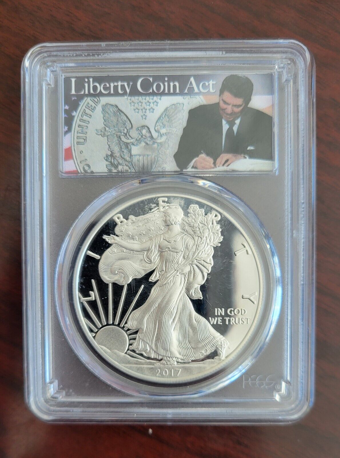 2017-W Silver Eagle PCGS PR69 DCAM First Strike. 999 Fine Silver 1oz. Dollar