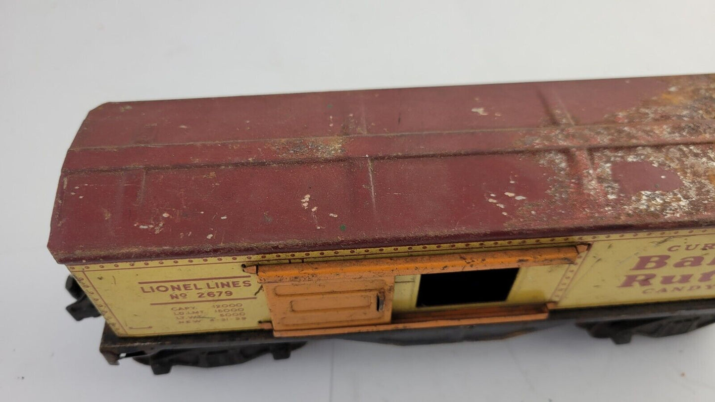 Vintage Lionel Prewar No. 2679 Baby Ruth Box Car O Guage