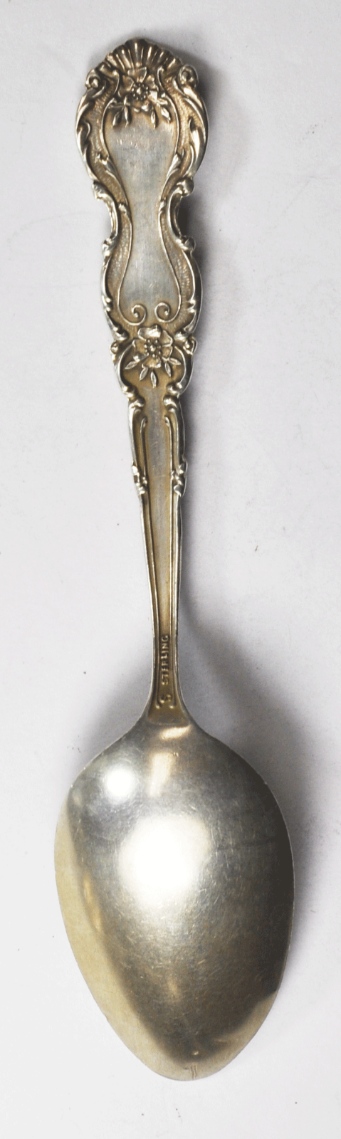 Sterling Silver Shepard Carnegie Library Lebanon Indiana Souvenir Spoon 5-1/8"