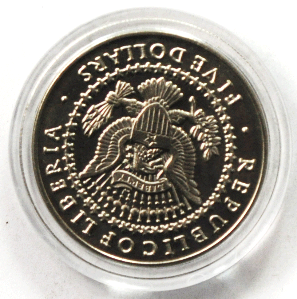 2000 S Liberia $5 Five Dollars Copper Nickel Coin Gem Unc William McKinley