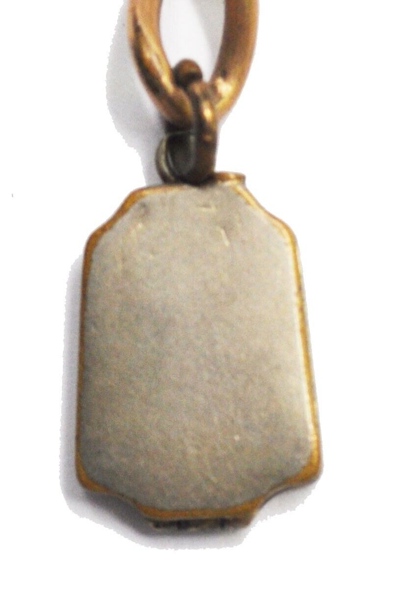 Simmons Gold Filled Pocket Watch 9mm Chain 22mm Locket Fob 11"
