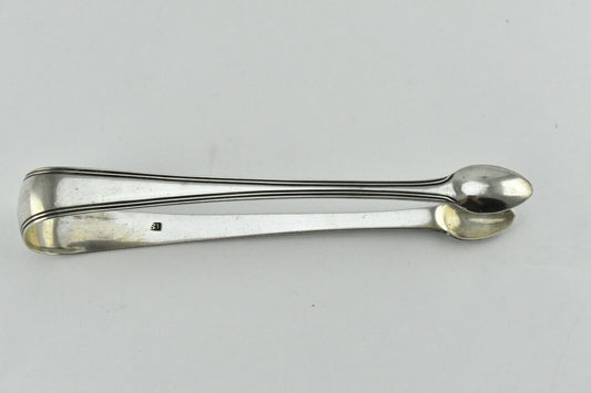 Vintage British Made Sterling Silver 5 1/2" Sugar Tongs .91oz.