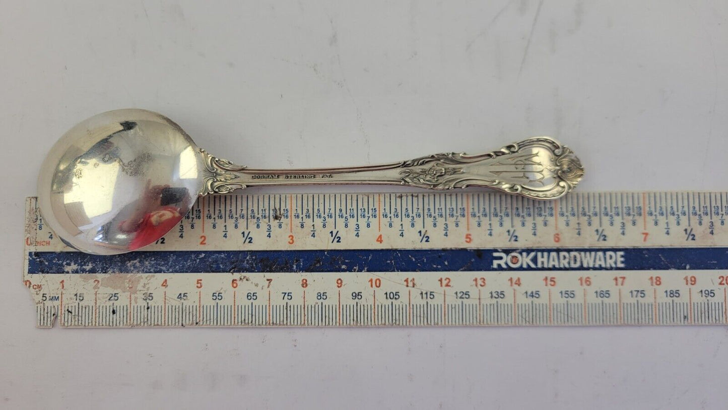 Gorham King Edward Sterling Silver  6 1/4" Round Bowl Cream Soup Spoon  1.1oz.