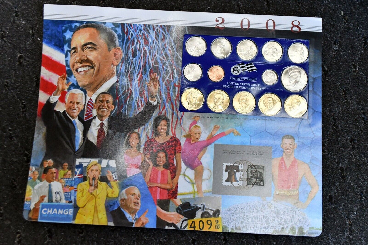 2008 Philadelphia Uncirculated Mint Set Postal Commemorative Society Obama