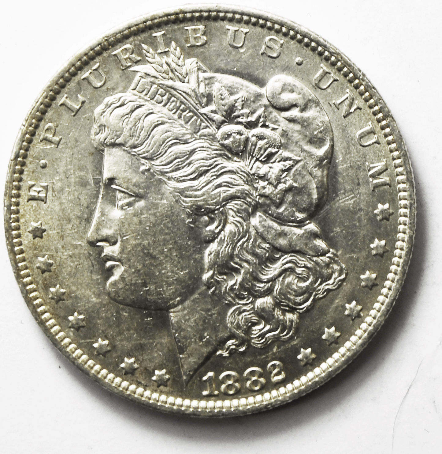 1882 O $1 Morgan Silver One Dollar US Coin New Orleans AU