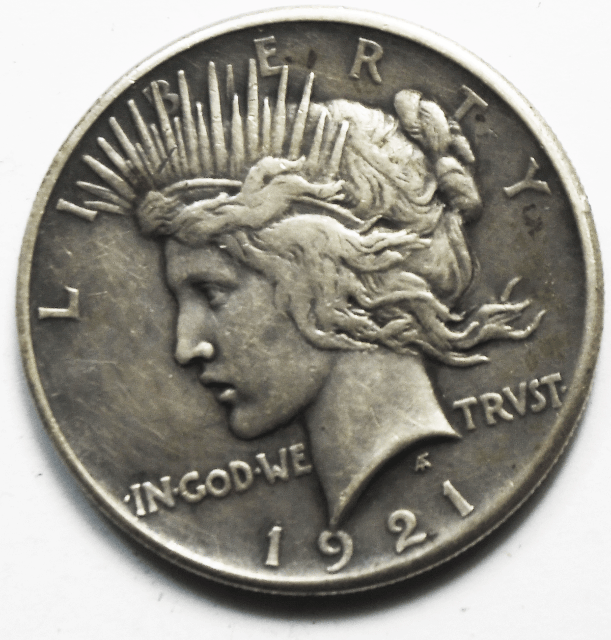1921 $1 Peace Silver One Dollar US Philadelphia Rare Year