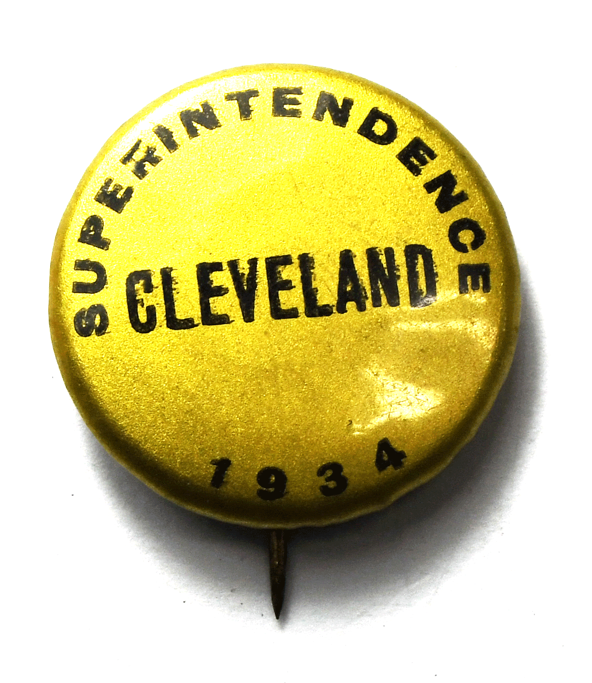 1934 Superintendence Cleveland 23mm Pinback Button
