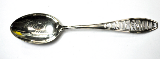 Watson Centerville Cut Out Souvenir Spoon 5-5/8" Mongrammed 14 OEJ