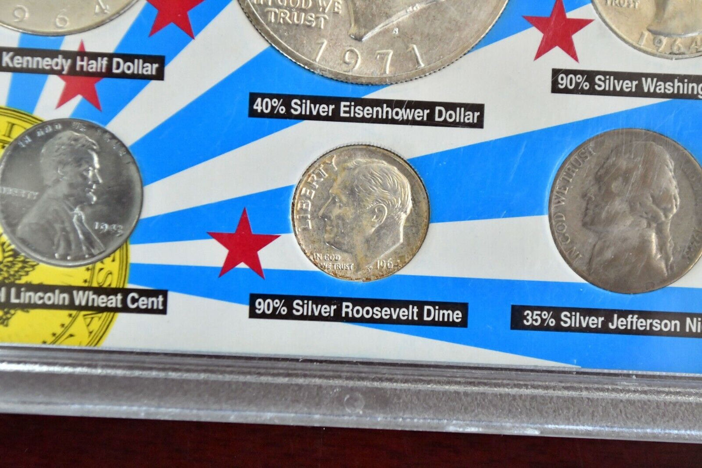 The Honored Presidents Coin Collection 6pc. 90%, 40% 35% Silver Coinage