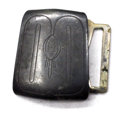 Sterling Silver Dark Toned Belt Buckle 39mm x 33mm