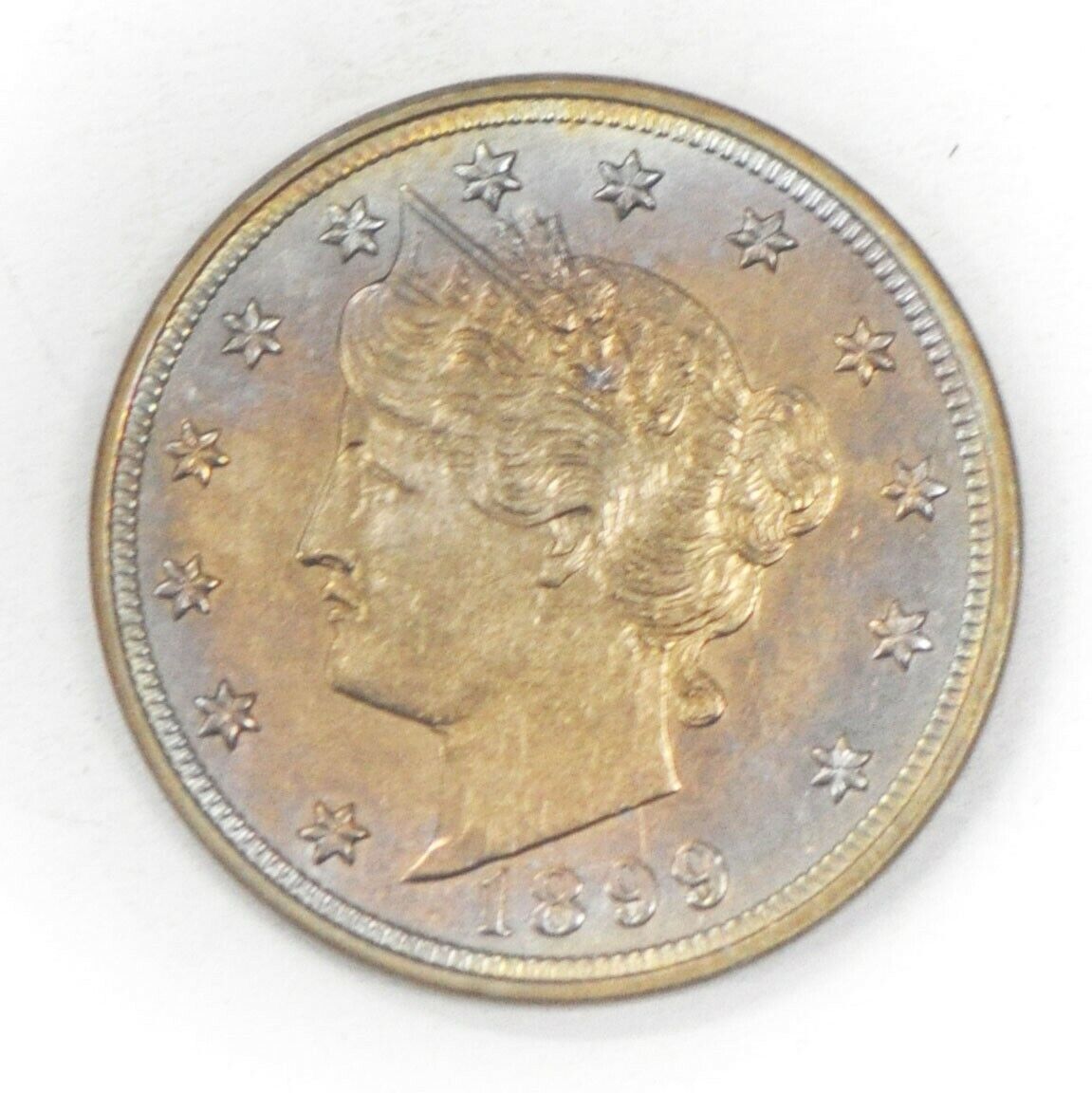 1899 5c V Liberty Nickel Five Cents US Philadelphia AU