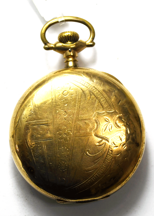 1906 Hampden Sz 18 GF Hunters Case Pocket Watch 21j John Handcock Railroad Grade