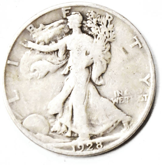 1928 S 50c Walking Liberty Silver Half Dollar Fifty Cents San Francisco Rare