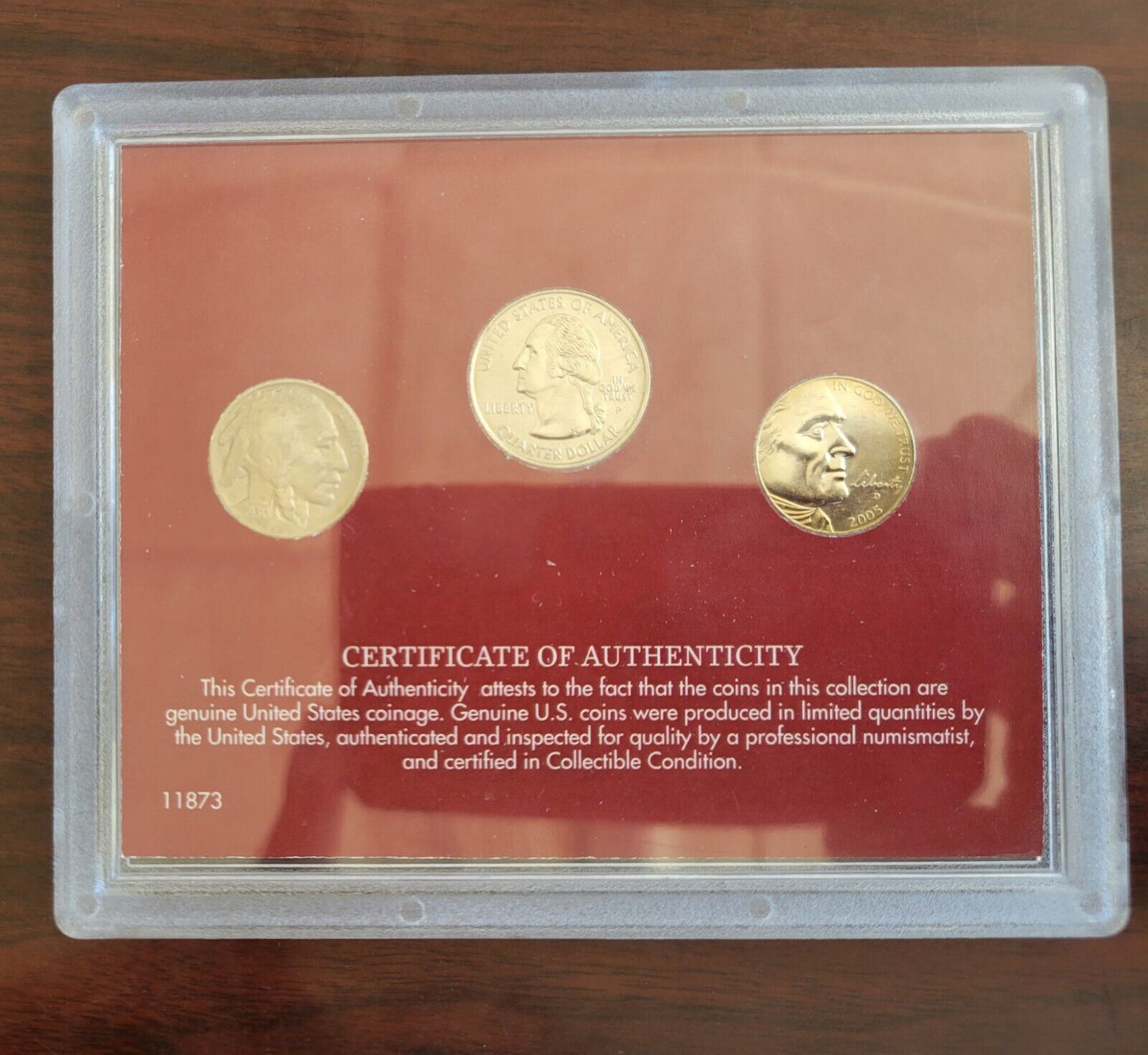 Buffalo Coin Collection Buffalo Nickel,Statehood Quarter, and Bison Nickel