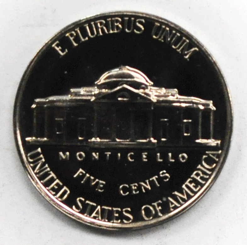 1961 5c Jefferson Proof Nickel Five Cents Gem Uncirculated